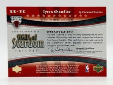 Tyson Chandler Basketball Autographed Sports Trading Cards