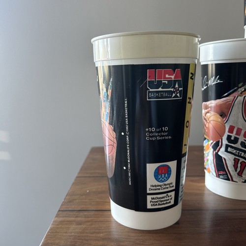 Vintage USA Olympic Basketball 1992 Dream Team McDonald's Cups #1-10 - Picture 16 of 22