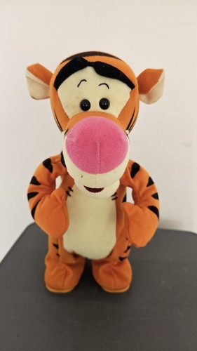 Vintage Disney Tigger Hüpfen Sprechen Springen Mattel Stofftier 10’’ 1998