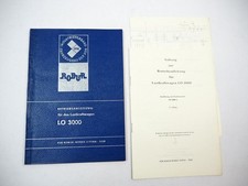 IFA Robur LO3000 LO3000 A Camion Manuale Uso Manutenzione 1975