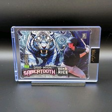 Wild Card True 1/1 Ben Rice Dino-Might Sabertooth 2024 True Match