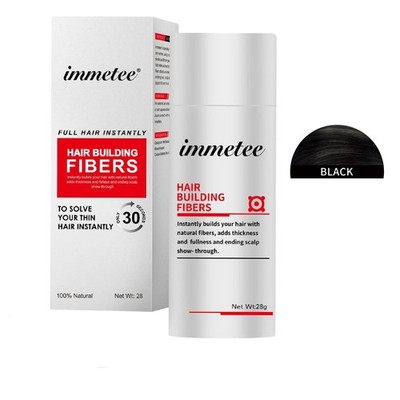 immetee Hair Building Fibers Powder Hair Fibres Hair Keratin 1Bottle Black 28g