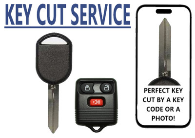 KEY CUT + H92 Chip Key + Remote For Ford Econoline 2008 - 2020 SA 80 Bit