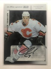 Chuck Kobasew 2003-04 ITG BAP Signature ON CARD AUTO FLAMES AUTOGRAPH NICE!!