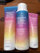 Pacifica Beauty Pineapple Curls Bundle Curl Condition Shampoo Curl Cream