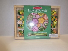Melissa and Doug Flower Power Wooden Bead Set - NEW