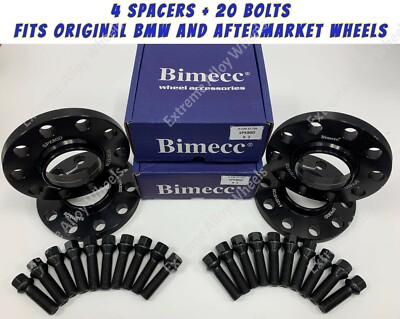 Schwarze Alufelgen Spurverbreiterung 10mm für BMW F20 F21 F22 F23 F30 F31 F34 F32 Schrauben