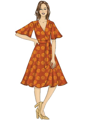 Butterick Pattern B6654 | GIRLS Size 3-8 & MISSES Sizes 8 - 22 Wrap Dress NEW - Picture 5 of 8