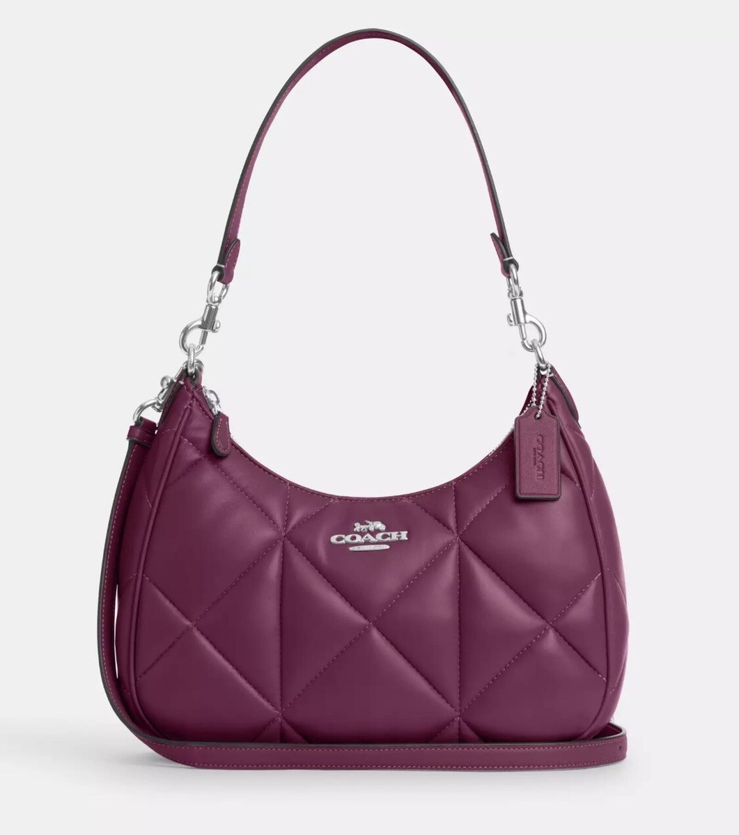 バッグ COACH Quilted Small Hobo Shoulder Bag Coach Quilted Denim Hobo Bag