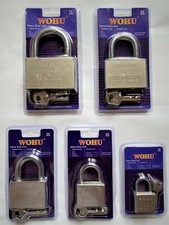 ALL SIZES HEAVY DUTY ANTI RUST PADLOCK SECURITY SHACKLE LOCK H-QUALITY STEEL