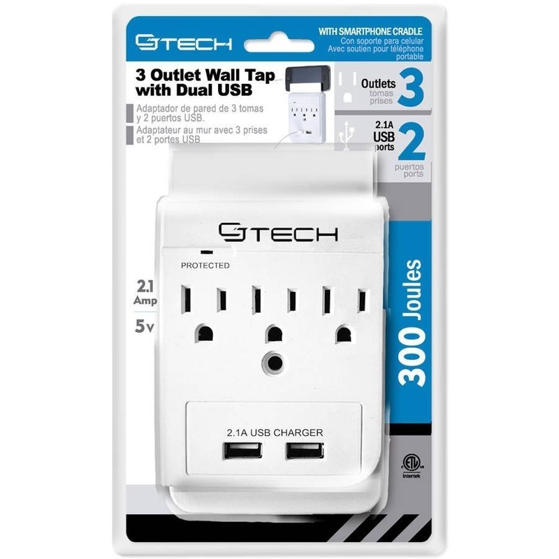 2- CJ-Tech-3-Outlet-USB-Wall-Tap-with-2-USB-Ports-2-1-Amps-and-1-Phone Holder