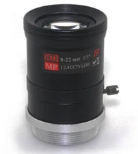Camera Varifocal Lens FL 9-22mm F1.4 CS Mount FOV 41°-19° Format 1/3" IR