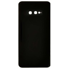 Back Glass with Camera Lens for Samsung Galaxy S10e Black Aftermarket Replace