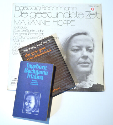Ingeborg Bachmann Paket, 2 Bücher + 1 LP Malina / der gute Gott /gestundete Zeit