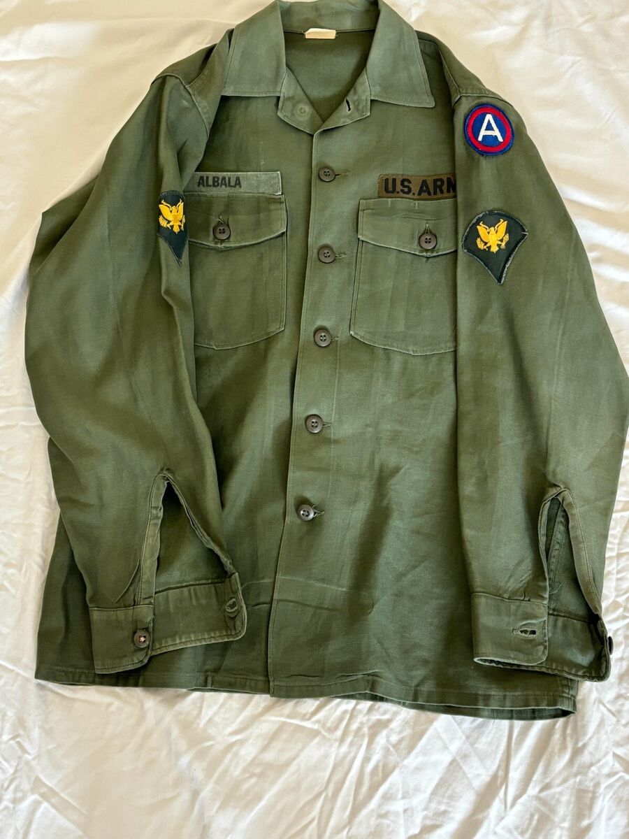 1966 Vietnam Era US Army Fatigue Long Sleeve Shirt | eBay 1966 Vietnam Era US Army Fatigue Long Sleeve Shirt | eBay