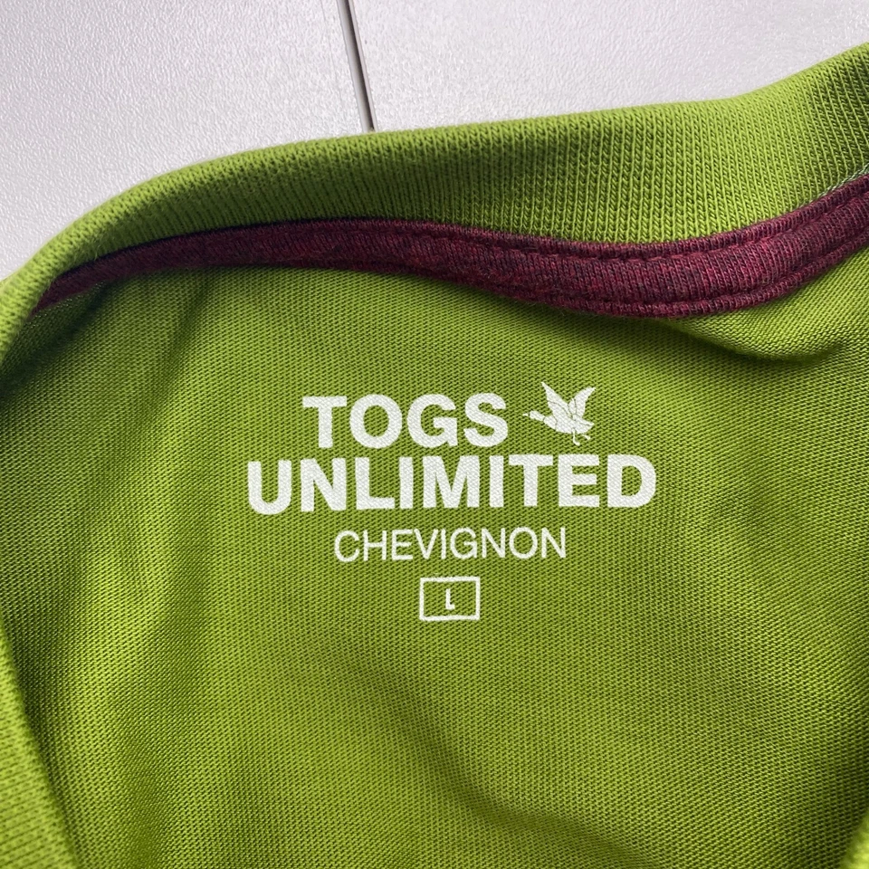 Togs Unlimited Chevignon Men Green Logo Short Sleeves Crew Neck T Shirt Size L - Image 4 of 4