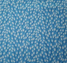 P&B Textiles The Meadow Lane BTY The Tiny Garden Floral Leaf Gray Pink Blue