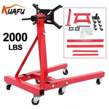 Engine Stand 2000LBS Motor Hoist Dolly 360 Degree Adjustable Mounting Head