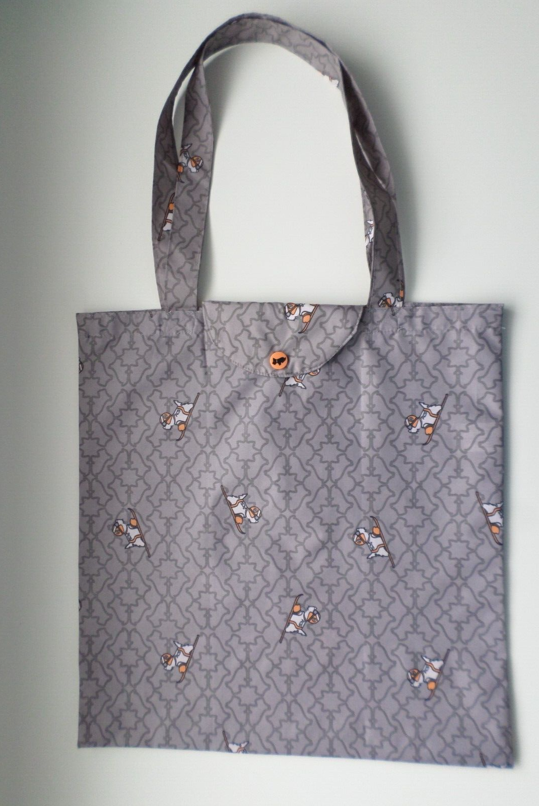 RADLEY - HEIRLOOM SKI DOG - RADLEY DOG - GREY FOLDAWAY TOTE SHOPPER - RRP £16