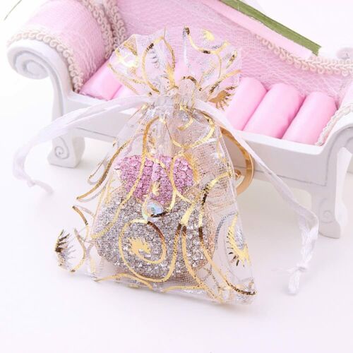 100pcs Sheer Organza Favor Bags 2.75"x3.5'' Drawstring Pouches -Mixed Colors - Picture 6 of 7