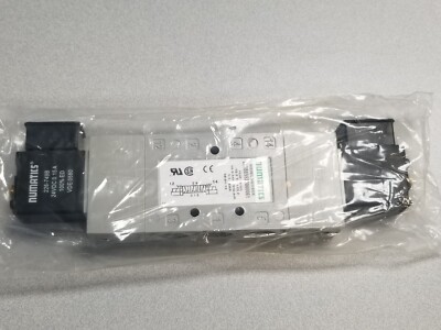 NUMATICS L23BB552B000061-OL-PILOT VALVE L2 SERIES 5/3 DBL SOL OP CTR 24VDC 3/8'' 