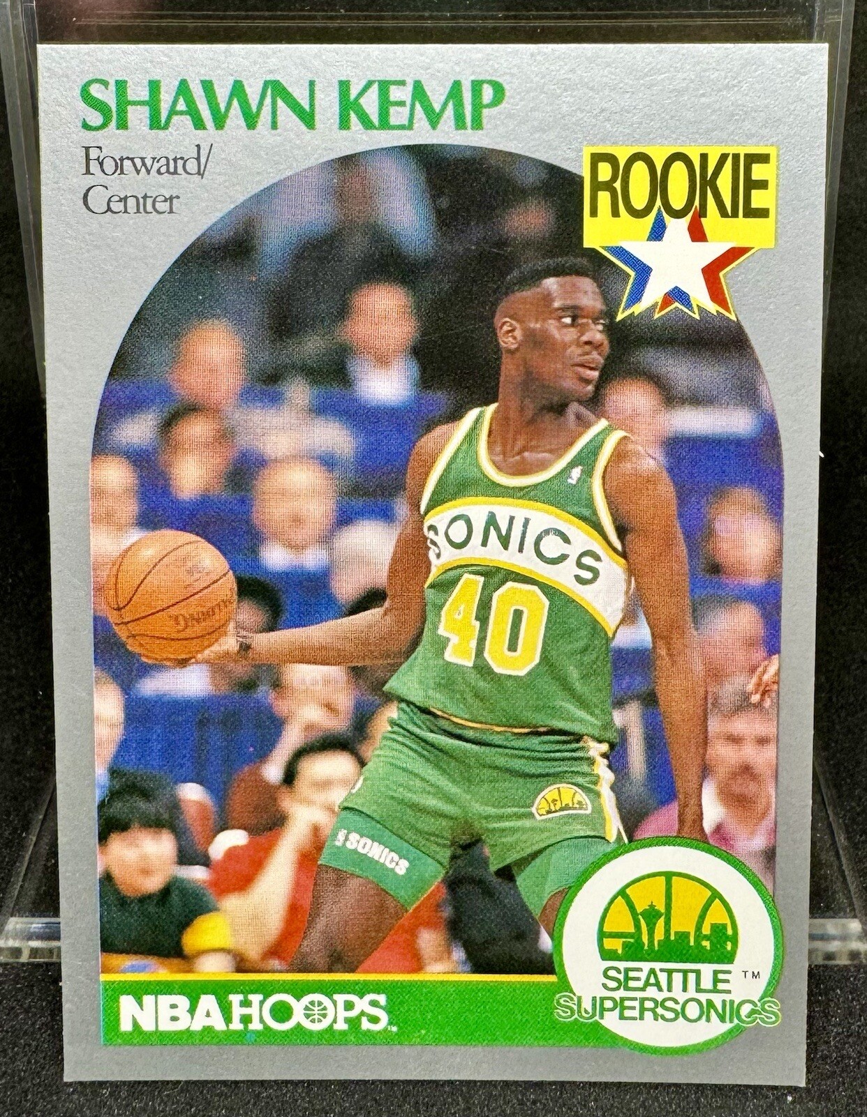 1990 NBA Hoops Shawn Kemp Rookie Card RC 279 RC Seattle Supersonics