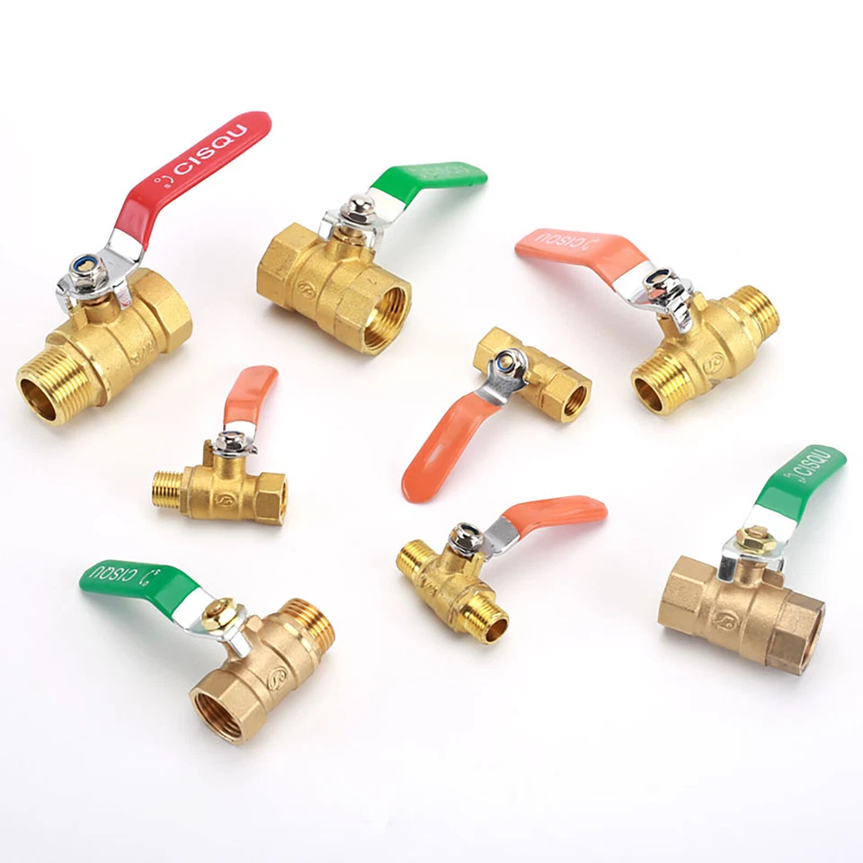 BSP Brass Lever Ball Valve Full Flow Ball Valve 1/4" 3/8" 1/2" 3/4" Female/Male - Image 4 of 4