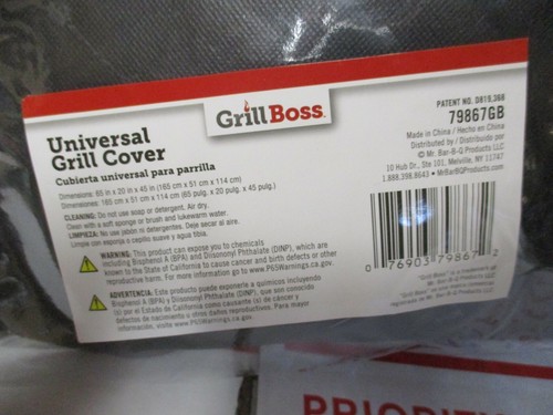 NUOVA SCATOLA APERTA GRILL BOSS UNIVERSALE GRILL COVER 79867GB SPEDIZIONE VELOCE/GRATUITA - Foto 2 di 4