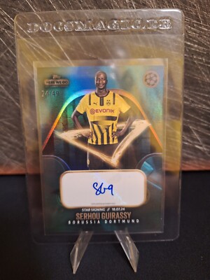 Topps Fabrizio Romano Summer Signings Here We Go Serhou Guirassy /49 Autograph 