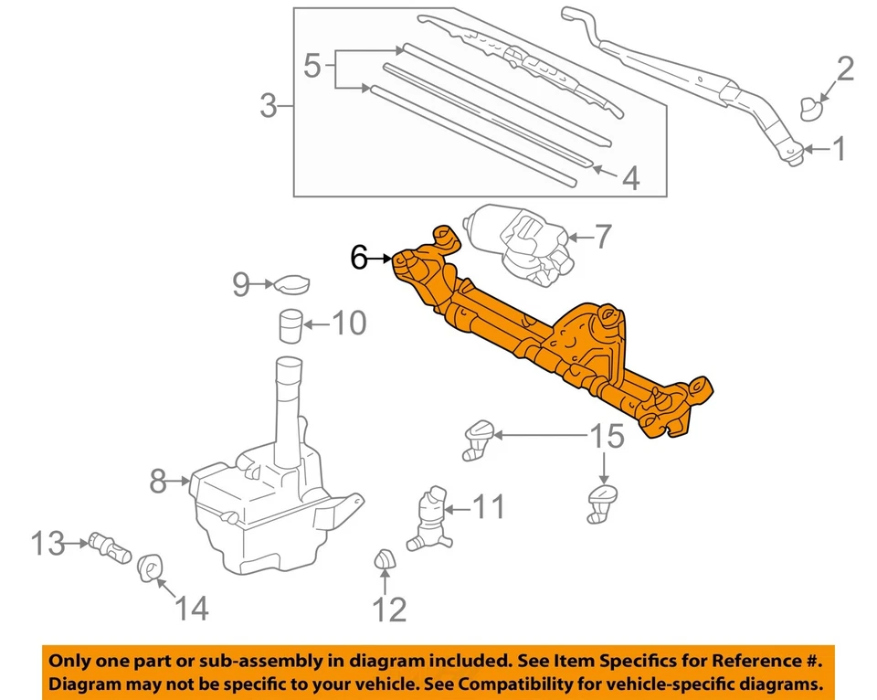 Enlace limpiaparabrisas usado se adapta a: Lexus ES300 2000 grado A Foto 3 de 4