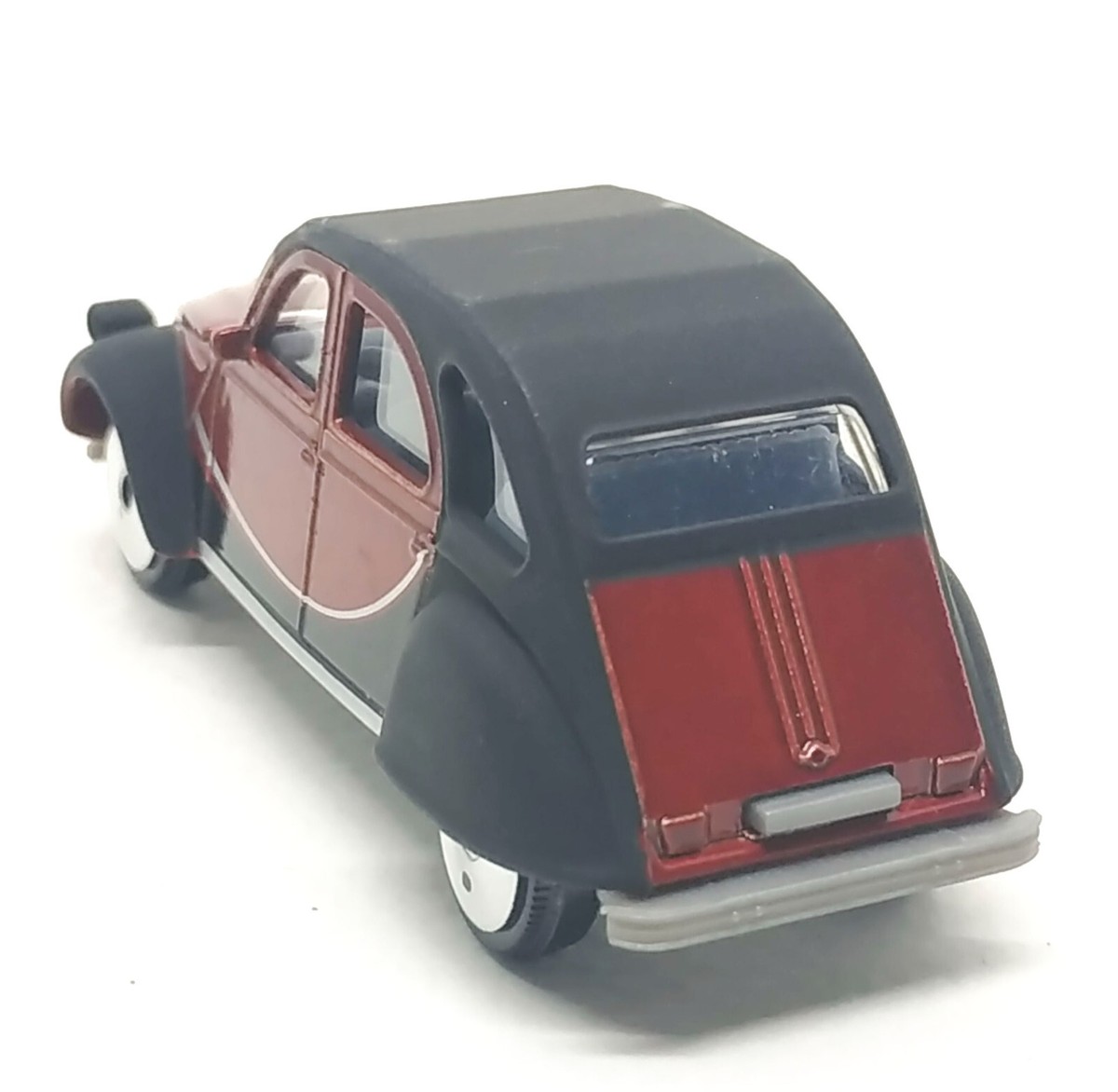 Majorette Citroen 2CV - Dark Red / Gray Engine & Base - 1:64 (3