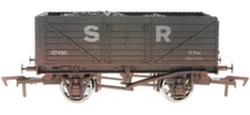 Dapol 4F-071-020 SR DarkGrey 37430 Mineral 7 Plank Wagon OO Gauge Weathered T48