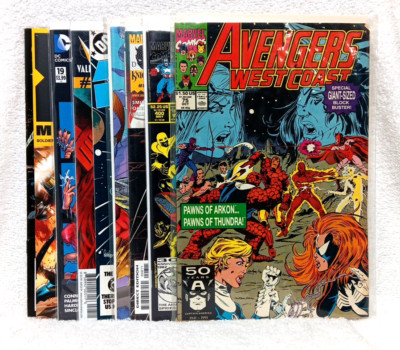 Marvel DC Indie Comic Book Bundle Lot Of 9 Books Free Shipping 