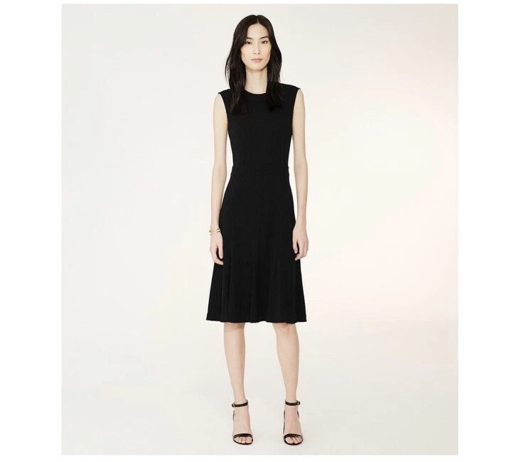 TORY BURCH AUBREY ABITO MIDI NERO matrimonio ospite cocktail