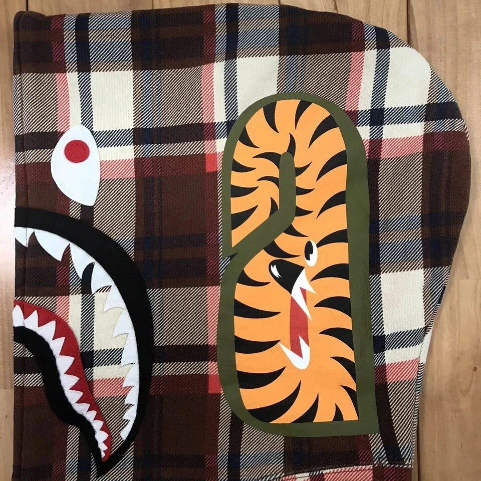 A BATHING APE (BAPE) Felpa con cappuccio NFS Limited Check Shark full zip NIGO BAPE A Bathing Ape taglia Medium Japa