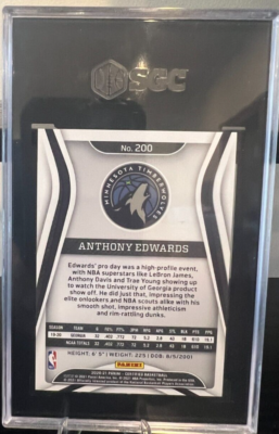 Certified　2020－21 2020-21 Panini Certified - Anthony Edwards #200 Mirror Orange /99