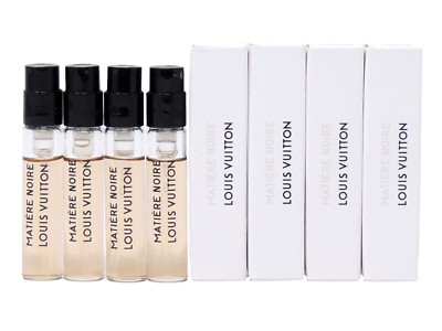 LOUIS VUITTON MATIERE NOIRE 2.0ml .06fl oz x 4 PERFUME SPRAY SAMPLES