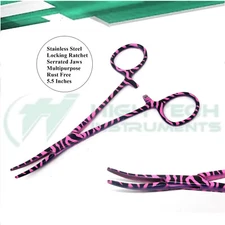 Fly Fishing Pliers 5.5" Curved Hook Removers Hemostat Forceps Locking Clamp NEW