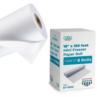 Freezer Paper Rolls 18'' x 150' (150 feet), Pack of 8  Assorted Sizes , Styles 
