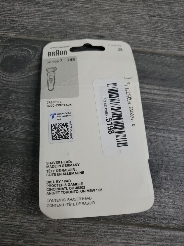 Braun 74s Replacement Shaver Head for Series 7 Shavers Made in Germany eBay