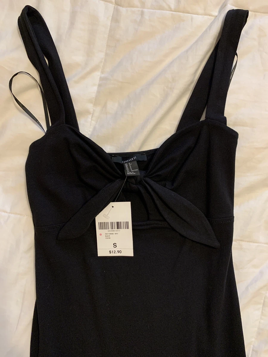 Black knit shop dress forever 21