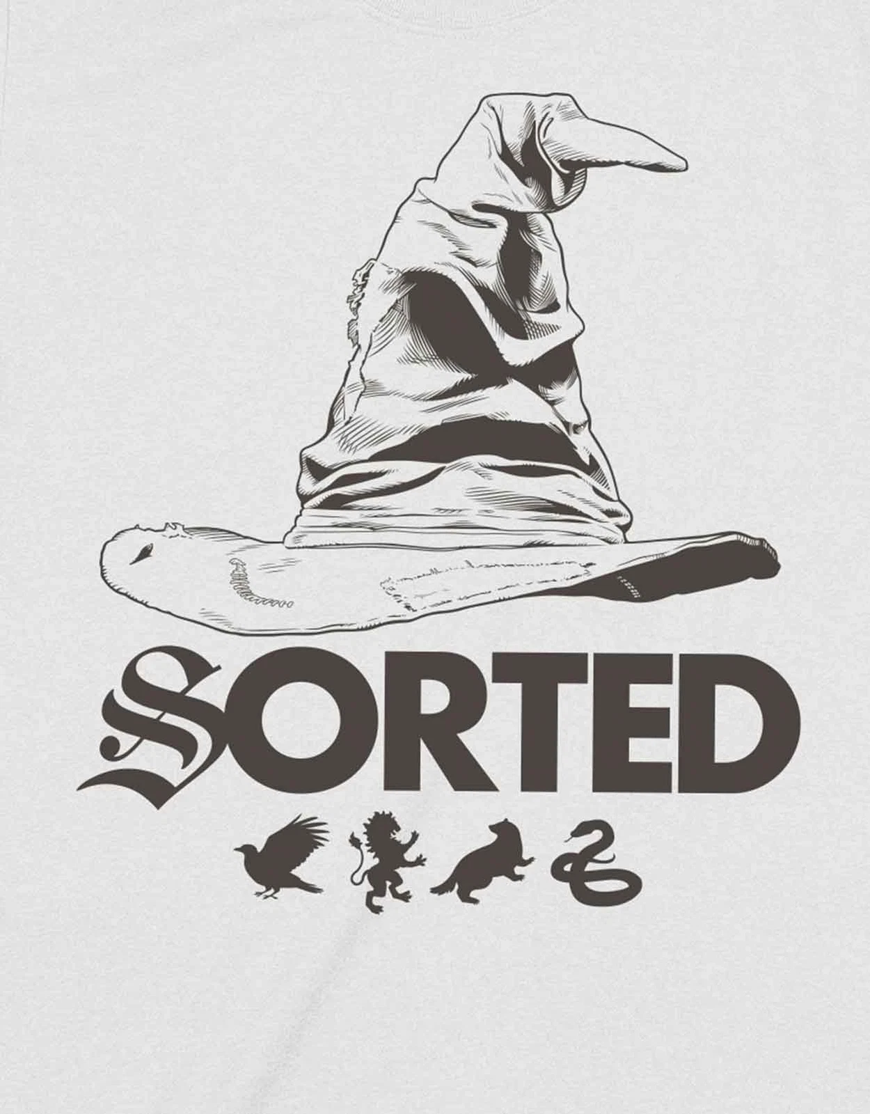 Harry Potter T Shirt Sorting Hat Logo new Official Unisex