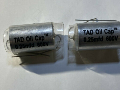 2 x TAD Tube AMP Doctor Foil and Oil Audio Capacitor .25uf 600 zvolts