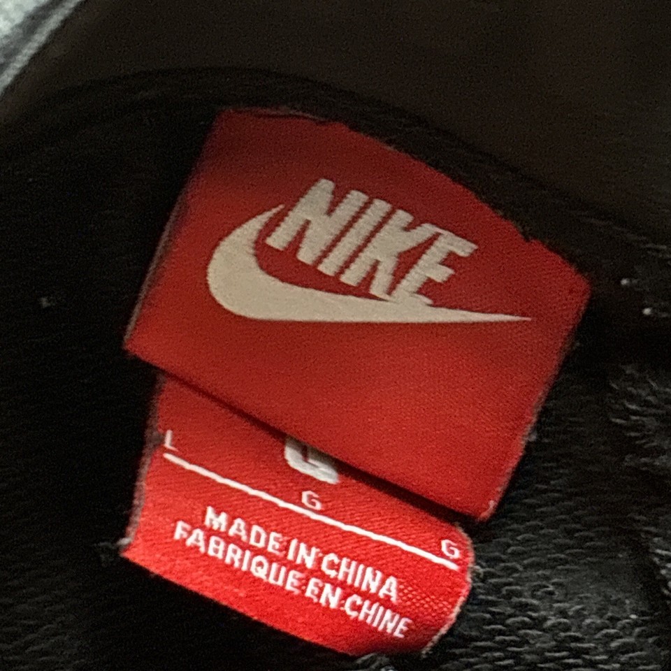 Nike Air Track Pants Mens Large Black Tracksuit Bottoms Joggers With