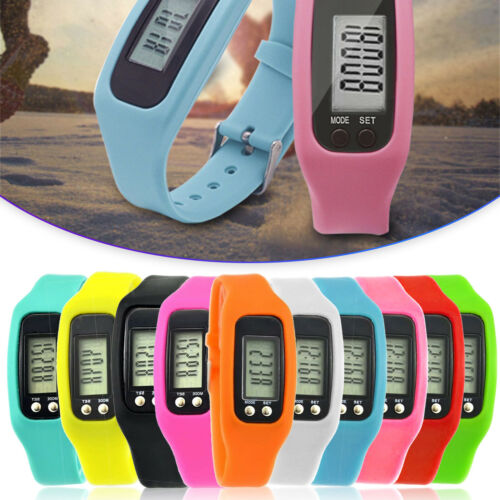 Activity Watch Fitnes Tracker Gym Wrist Band Step Counter Pedometer Silicone UK - Afbeelding 1 van 42