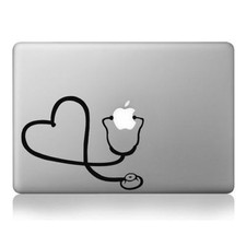 stethoscope decal sticker vinyl macbook doctor medical car window custom life