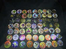 63 Yu-Gi-Oh Sabritas Pogs Tazos – Vintage Lot – Used Collectibles – Mexico