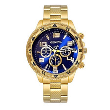 Men's Casual Quartz Watch Set with Alloy Strap - Elegant Gift for Him
