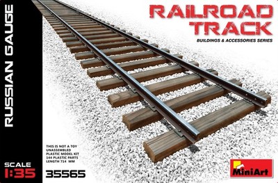 1:35 Miniart Eisenbahn Gleis (russische Spur) Bausatz MIN35565 Modell