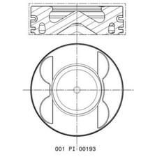 Kolben MAHLE 001 PI 00193 002 für Mercedes-Benz Smart A
